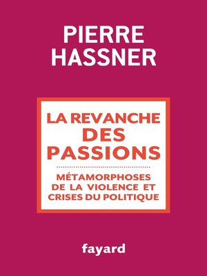 cover image of La revanche des passions